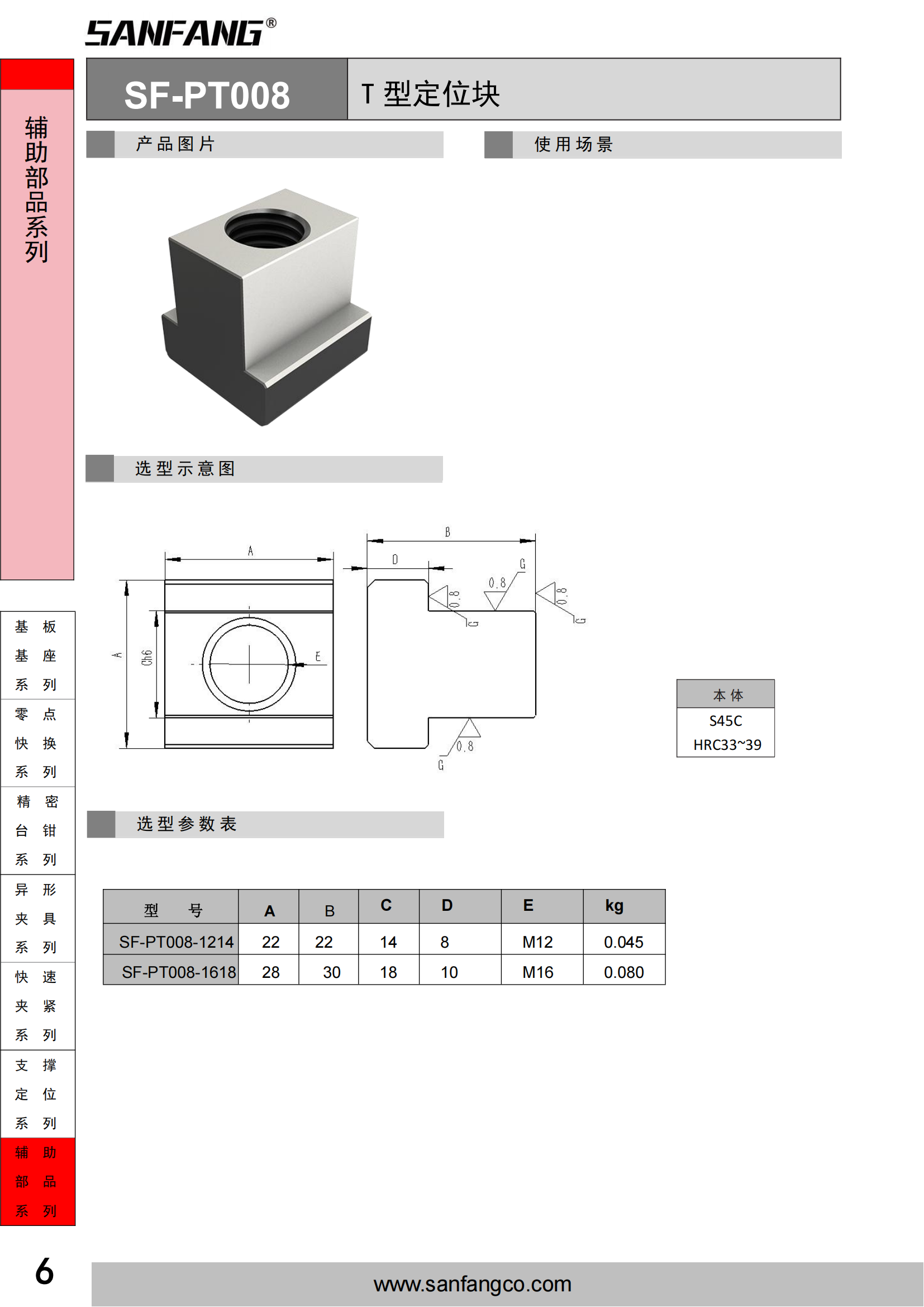 T型定位塊