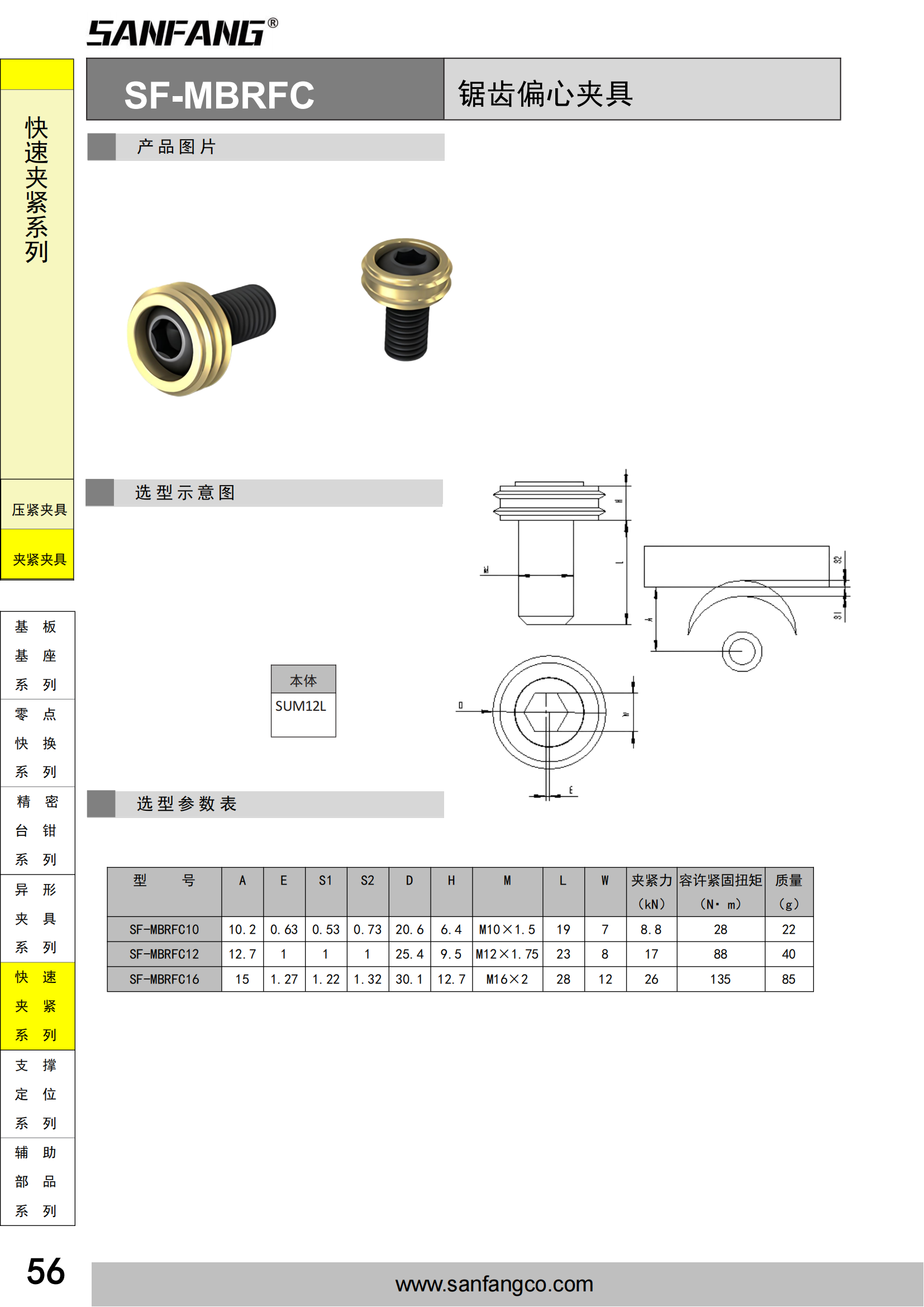 鋸齒偏心夾具