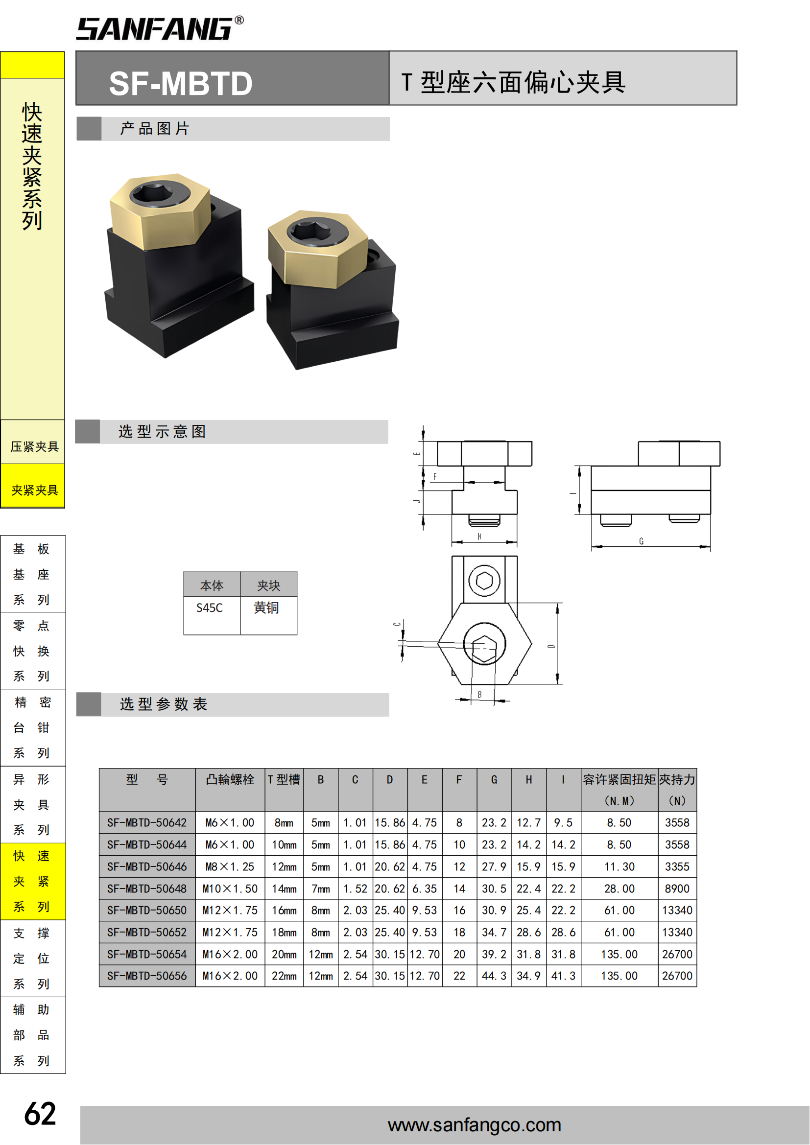 T座六面偏心夾具