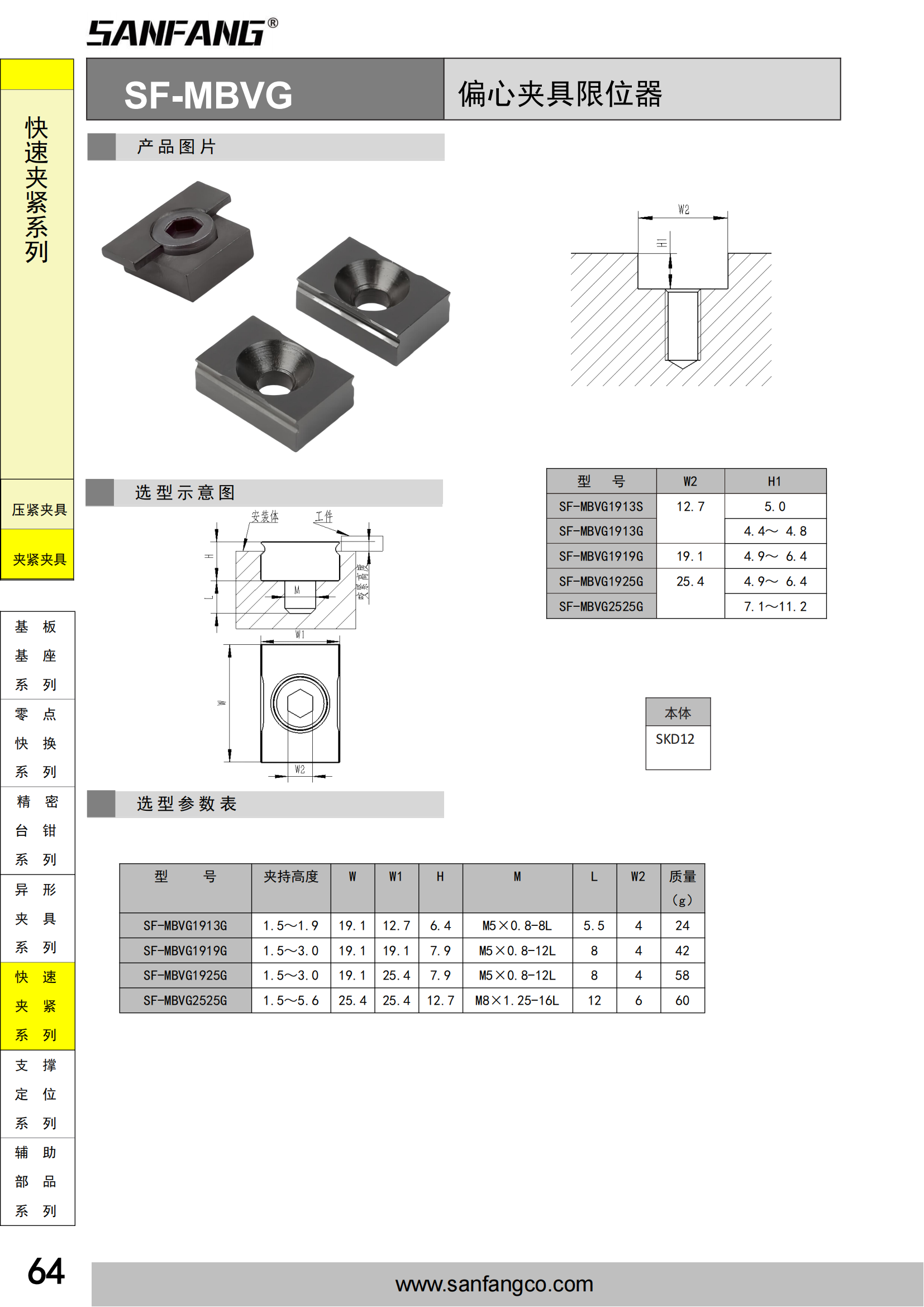偏心夾具限位器
