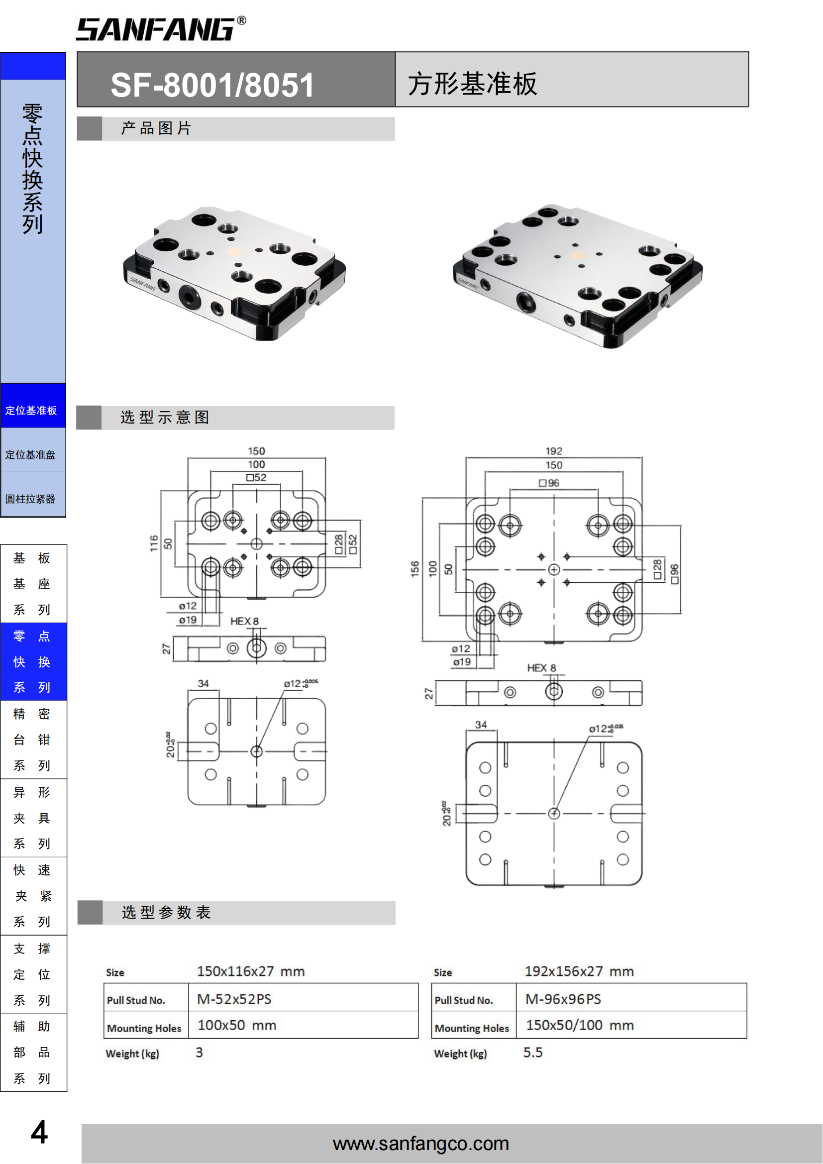 方形基準板